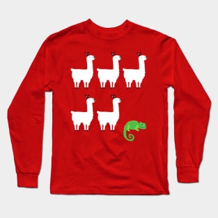 Llama Chameleon Long Sleeve T-Shirt